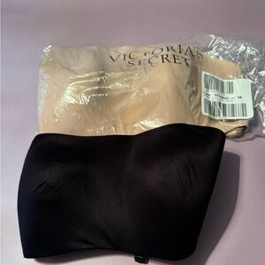 Invisible by VS Perfect Cmft
Wireless Push-Up Strapless Bra 2pk Black/Beige NWT